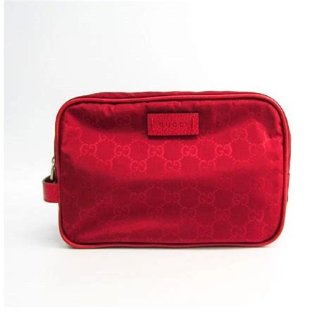 gucci red cosmetic bag 510338k28an